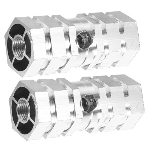 Happyyami E Pair Stunt Pegs for MTN Bike Aluminum Alloy Bike Rear Stunt Pedals 9.5mm 10mm Cylinder Pedals Quick Release Footpeg Suitable for Stunt Mountain Bike