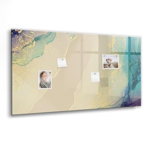 Tableau magnétique en verre effaçable 120x60 cm avec aimants néodyme