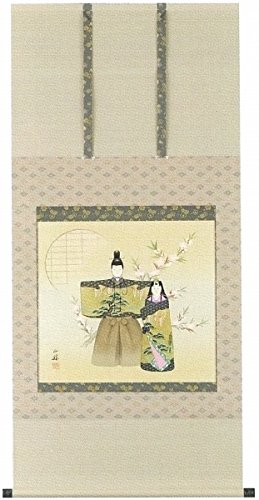Amazon.co.jp: 藤吉正勝『立雛 （尺八横）』日本画 ・掛け軸・人物