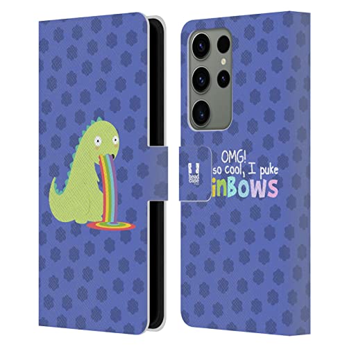 Étui portefeuille Galaxy S23 Ultra au motif bleu arc-en-ciel dégueulis audacieux
