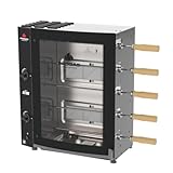 Forno Assador Rotativo Industrial Elétrico PRAC-05 T - Gás Baixa Pressão 5 Espetos Mistos p/ 1.3Kg/ Cada - Progás Bivolt - Chave Seletora