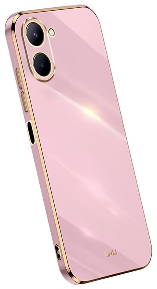 EASSGU Custodia Per Realme C33 – Cover Silicone TPU Sfumata Trasparente, Blu Viola, Antiurto - 2