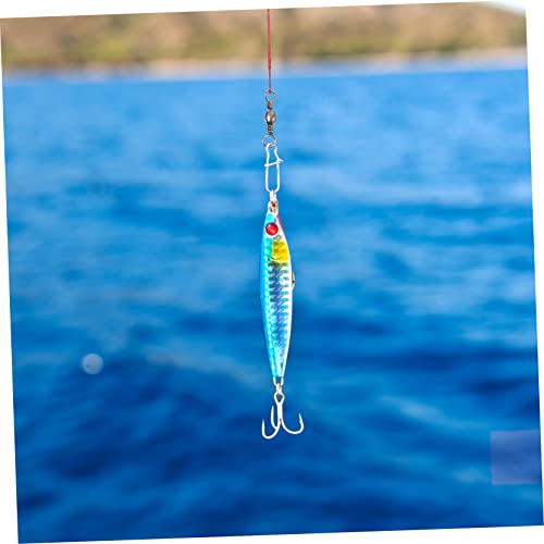 100 unidades de líderes de pesca de acero duradero con snap miniatura 6