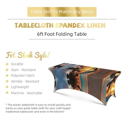 Nappe rectangulaire extensible 1,8m pour cacher une table usée