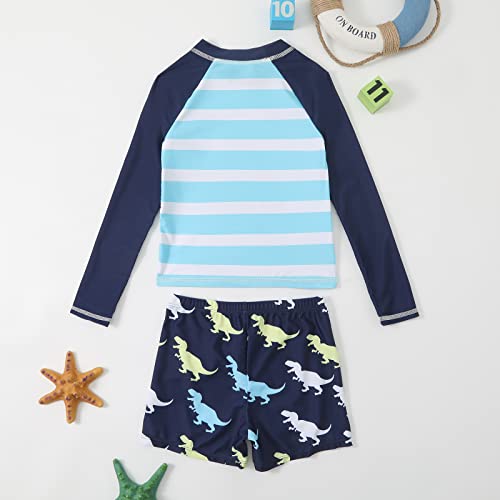 YHEGHT Roupa de banho infantil 4t para meninos e meninas roupa de banho com desenho animado manga lo