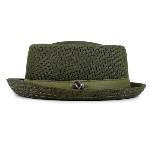 Image of The Hat Depot Unisex Light Weight Classic Soft Cool Mesh Pork Pie hat