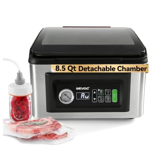Wevac 12" Chamber Vacuum Sealer, 8.5 Qt, Auto Vacuum Sensing for Food