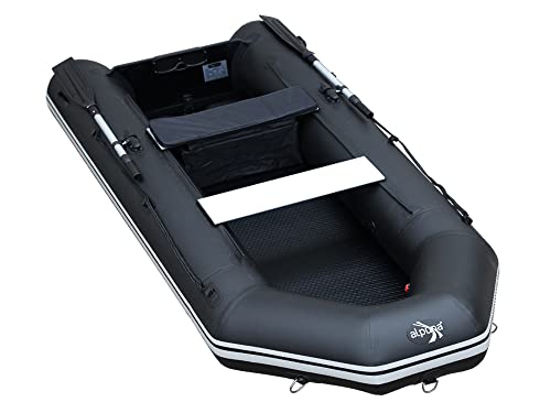 ALPUNAnautic KL 290 ultraleichtes PVC-Schlauchboot mit Rucksack (Schwarz)