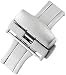 Hadley-Roma 22-mm Stainless Steel Push Button Deployant Clasp