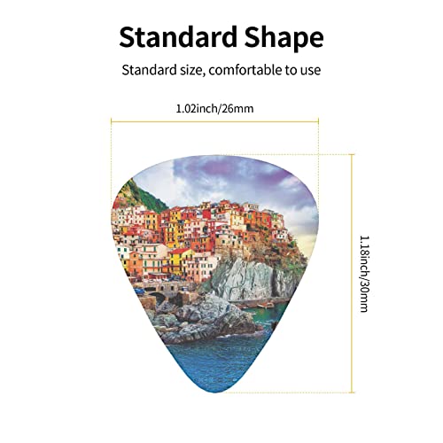 Médiators Guitare 12-Pack Cinque Terre Paysage Médiators Pour Guitare Électrique Guitare Acoustique Diverses Guitares - Les Beatles, Paul McCartney, John Lennon, RIngo Starr, George Harrison Médiators Guitare 12-Pack Cinque Terre Paysage Médiators Pour Guitare Électrique Guitare Acoustique Diverses Guitares – Image 4