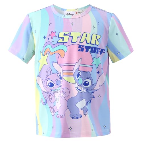 Image of Disney Princess Frozen Marvel Stitch Minnie Mickey Star Wars Girls /Boys Athletic Shirts UV Quick Dry Graphic T-Shirt 2-9 Year