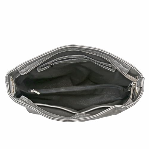 Image of Hobo Shoulder Bag with Big Snap Hook Hardware