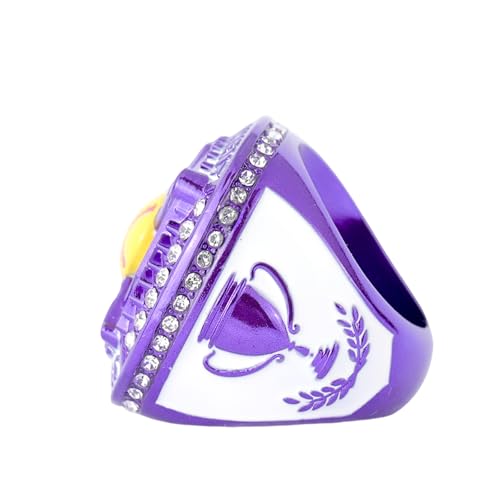 Image of 12 pcs Pack Metallic Colors Softball Tournament championhsip Trophy Ring Softball Teams Players Awards Size 9