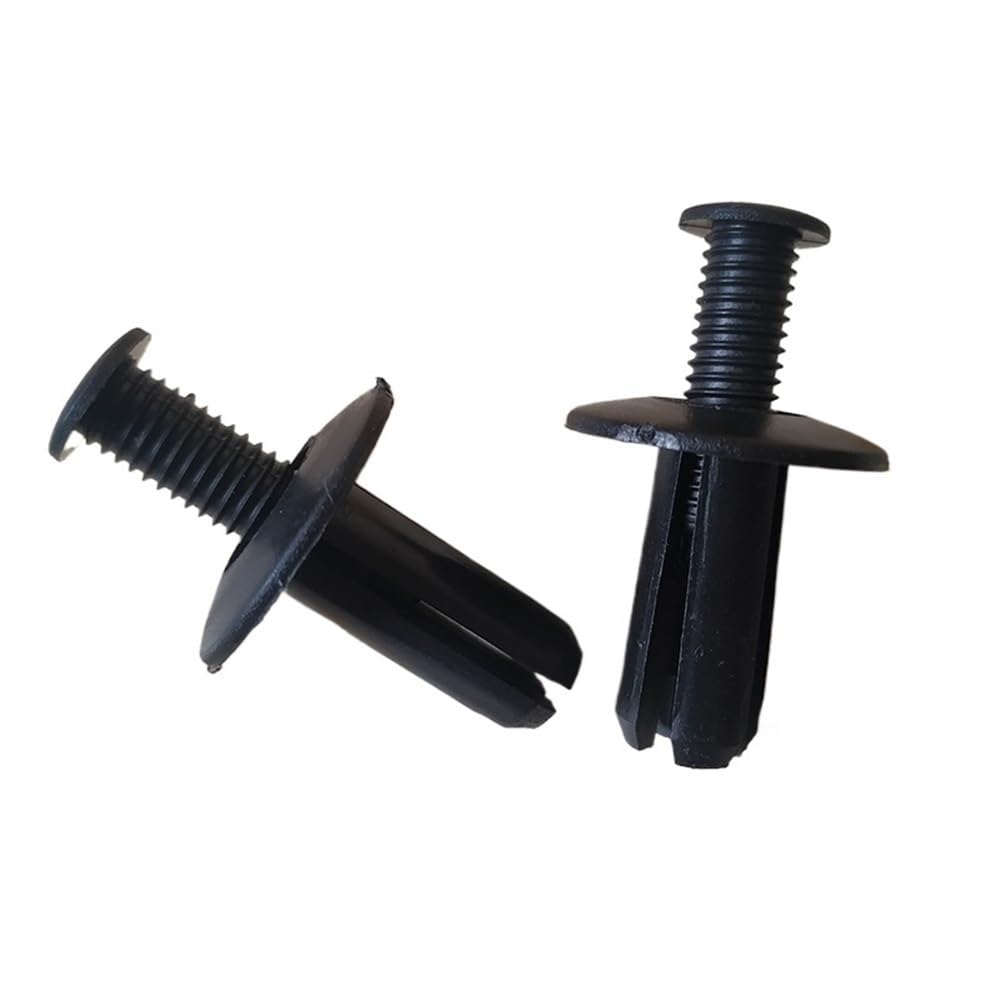 GLBMLMTHZP 50PCS 7mm Hole Universal Push Type Retainer Nylon Auto Fastener Car Roof Fender Expansion Screw Rivet Clips
