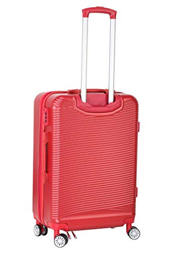 Image of Verage V-Lite Firestone 28 inch /78cms Red Check-in Hardsided Trolley Bags for Travel, Large Suitcase with Spinner Wheels, Anti-Theft Zippers Luggage