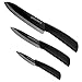 Ceramic Knife Set, Kitchen Knife with Sheath Covers, Very Sharp Kitchen Knife Set, 6" Chef Knife, 4" Utility Knife, 3" Paring Knife and 1 Y Peeler