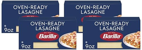 Image of Barilla Oven-Ready Lasagne, 9 oz. Box - Pasta Made with Durum Wheat Semolina - Kosher Certified Pasta (Pack of 4)