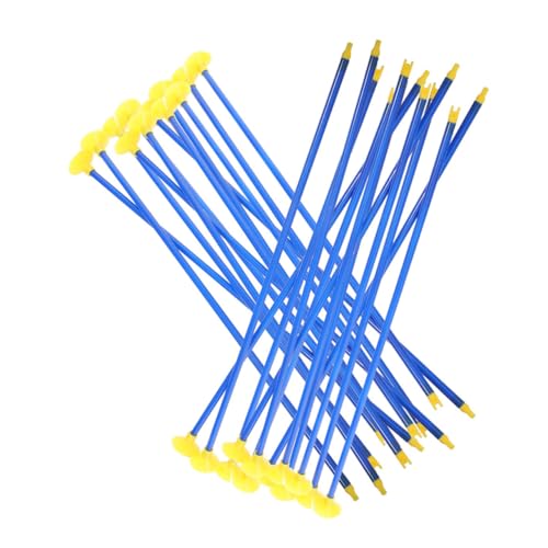 BESPORTBLE 24 Piezas Arco y Flecha de soplar Flechas Practicar Flechas Arcos de Flechas a Granel Flechas de reemplazo de Ventosa Flechas Juveniles plastico PVC Blue