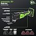 Greenworks 24V Cordless Multi-Tool, Oscillating Tool for Cutting/Nailing/Scraping/Sanding with 6 Variable Speed Control, 2.0Ah Battery, 2A Charger and 13 Accessories Included