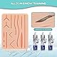 Chirurgisches Nahtset mit realistischem Pad, Suture Practice Kit für das Üben von Nahttechniken, Nähset Medizin, Chirurgische Instrumente, Nahtset Übung Medizin, Nadelhalter chirurgisch