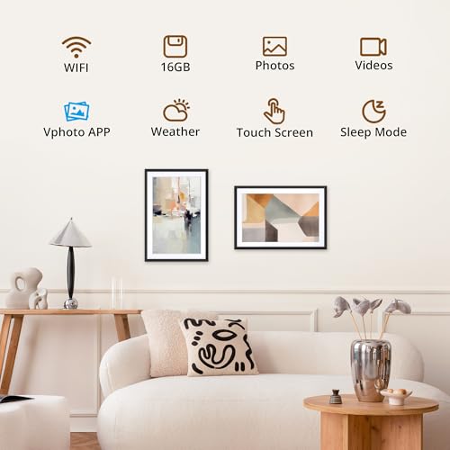 Image of Dragon Touch 10.1'' WIFI Digital Picture Frame - 1280*800 HD IPS Touch Screen Digital Photo Frame Display, Auto-Rotate, Share Photos /Videos Instantly via Free App Best Gifts for Birthday, Wedding, Mom