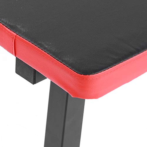 Multifunctionele fitnessbank voor full-body oefeningen, haltergewichtheffen, fitness, platte kruk, uitrusting, zware structuur, 114 x 33 x 47 cm - Image 5