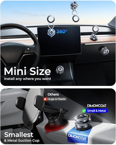 Image of 【Upgraded】for Magsafe Car Mount [119+LBS Suction & Metal] 360 Adjustable Magnetic Phone Holders for Your Car Cell Phone Vacuum Mount for Car Accessories for iPhone 17 16 Pro Max 15, Gifts Women Men