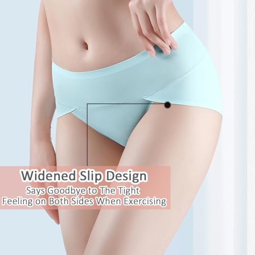 Teen Girls Seamless Underwear Yoga Dance Sport No Show Panties Invisible Briefs High Waist Bikini for 8-16 Years4