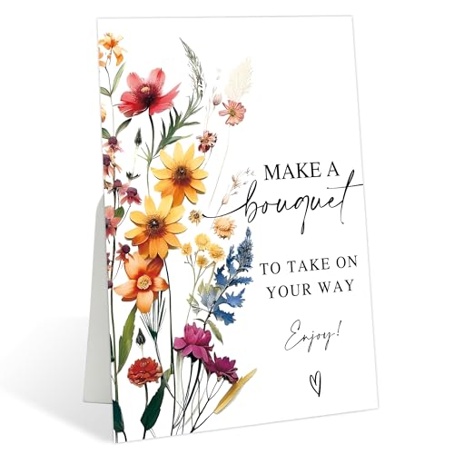Make a Bouquet Sign Wild Flower Decor