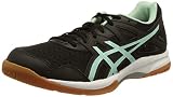 ASICS Damen Gel-Task 2 Handball Shoe, Black/Fresh Ice, 42.5 EU