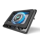 llano V13 Laptop Cooling Pad, Gaming Laptop Cooler with Powerful Turbo Cooling Fan(5.5inch Diameter), Infinitely Variable Speed, Touch Control, 3-Port USB A, for Fast Cooling Laptop 15.6-21in