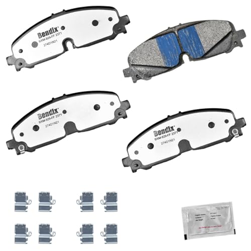 Image of Bendix Fleet Metlok MKD2371FM Semi-Metallic Front Brake Pads for Select Models Buick Enclave,Cadillac XT5,XT6,Chevrolet Blazer,Colorado,Traverse,GMC Acadia,Canyon