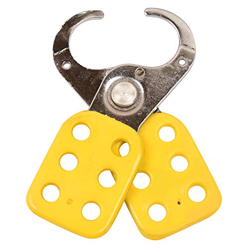 Image of Lockout Electroplated HASP Premier AK-HS-67Y Lock and hold, (Pack of 2)