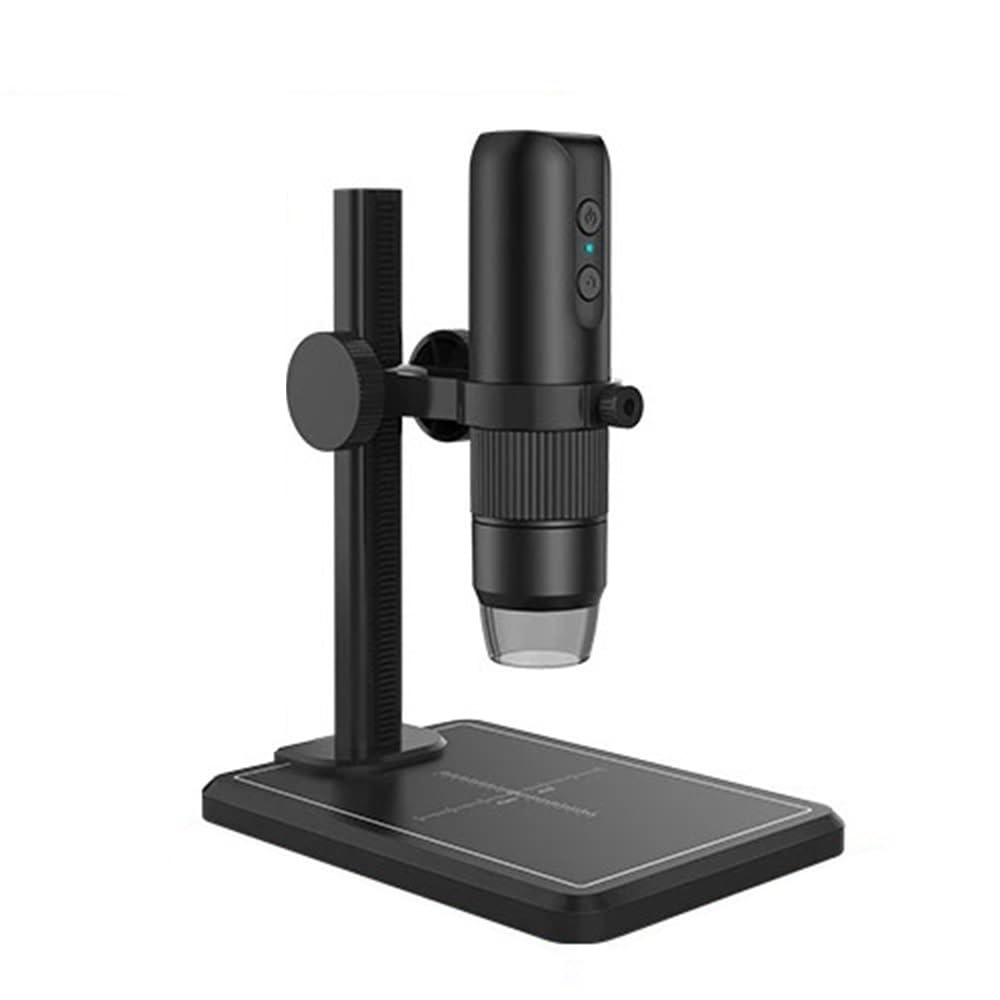 Accessori per microscopio da laboratorio Microscopio digitale USB 1600X con lente d'ingrandimento a 8 LED for strumento di riparazione for saldatura a moneta del telefono(Schwarz)
