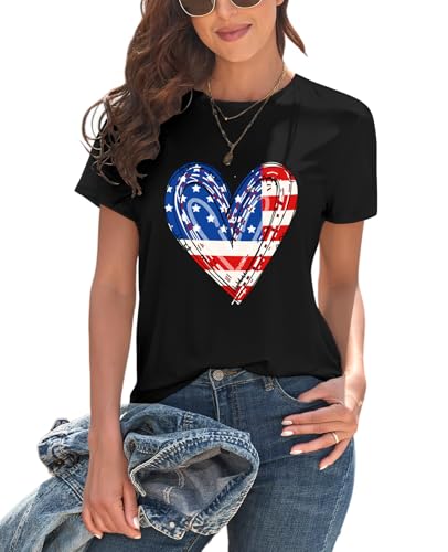 Image of KevaMolly Basic T Shirts for Women UPF 50+ Short Sleeve Casual Summer Tops Trendy Solid Loose Fit Crew Neck Tees Tshirt