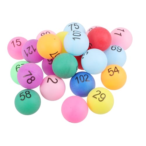 LAPYAPPE Raffle Balls 150 Numbered Pong Balls for Games Celebrations and Decorations