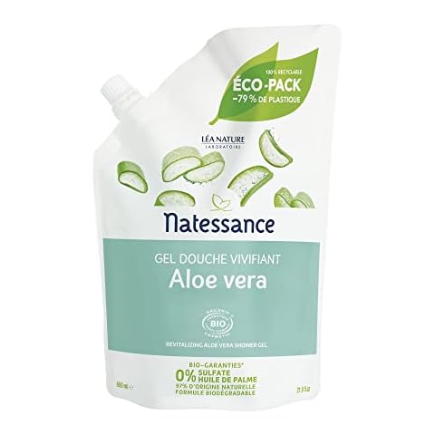 Natessance Organic Revitalizing Aloe Vera Shower Gel Refill 650ml Cover