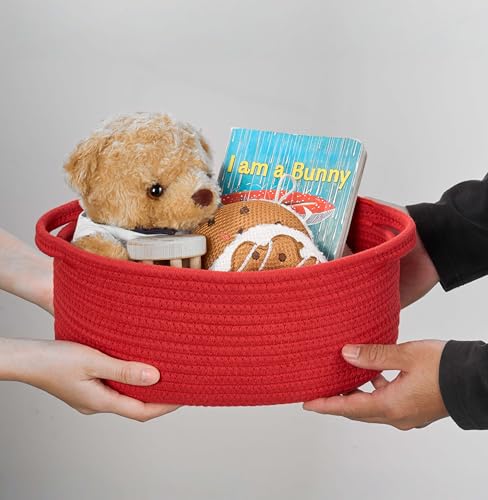 Image of Small Gift Baskets, Empty Woven Baskets for Baby Shower