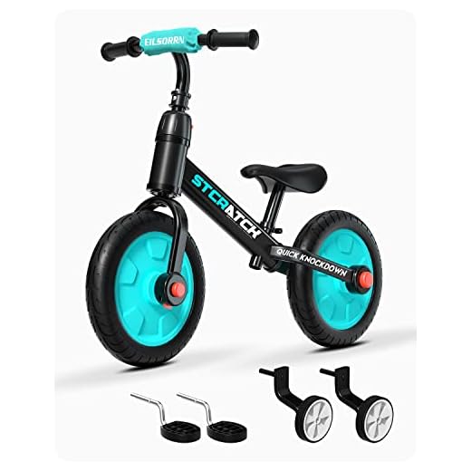Eilsorrn Balance Bike for Kid Training Bicycle for Toddler 2-5 Years Old Kid Bike with Pedals and Training Wheels
