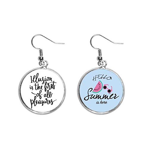 Pendientes de sandía ideales para looks de playa y terrazas de verano