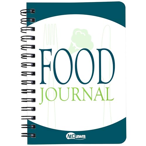 Carnet de notes format 5x7 journal de régime à spirale et cahier alimentaire rigide