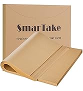 SMARTAKE 200 Pcs Parchment Paper Baking Sheets, 16x24 Inches Non-Stick Precut Baking Parchment, f...