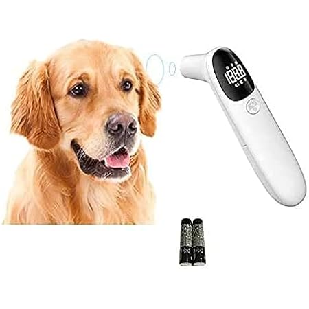 Amazon 犬の赤外線温度計 耳の温度を1秒で測定する 空気と表面温度を測定できる 単4形 2電池付き Loeku 耳のケア 通販