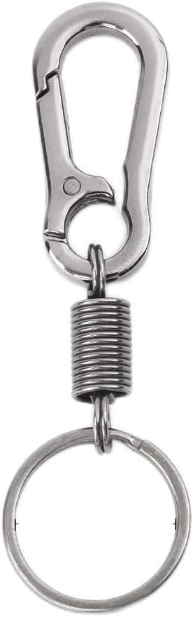Outdoor Anti Lost Keyring Heavy Duty Waist Belt Clip Metal Carabiner for Key Car Keychain Clip for Men and Women