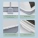 Pesoncarl Cat Litter Box with Lid, 18x13x12 Inch Removable Covered Litter Box, Splash-Proof & Leak-Proof Plastic Cat Toilet for Pet Home