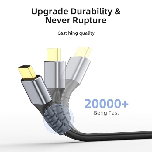 Image of Hdmi Cable 150ft Ultra High Speed 4K@30HZ 2K 1080P HDMI 2.0 Cable 18gbps Gold Plated Connector 3D ARC Ethernet HDMI Cord for HDTV Monitor Laptop Roku TV Xbox PS3 /PS4(Silvery)