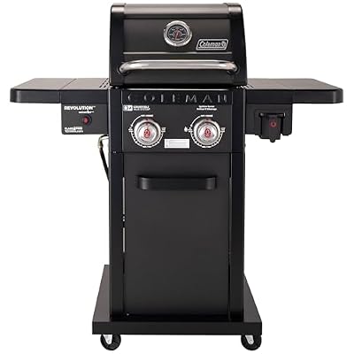 Coleman Revolution 2-Burner Gas Grill, Convertible Propane to Natural Gas, 30,000 BTU, 440 sq in Cooking Area, Outdoor BBQ Grill