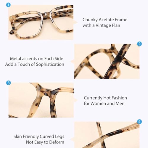 Image of Firmoo Oversized Blue Light Blocking Glasses Computer Gaming Glasses, Blue Blockers Glasses for Women /Men