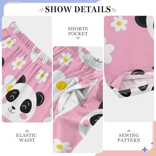 J JOYSAY Cute Panda Flower Pajamas Pants Soft Long Pajama Bottoms Lounge Sleep Pants Size S-XL4