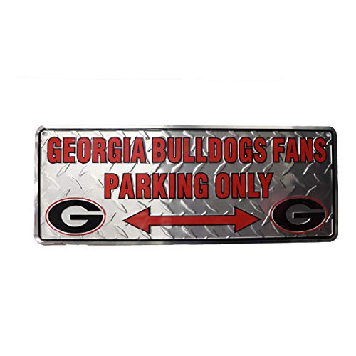 Diesel Power Plus Georgia Bulldogs Fans Parking Only Diamond Tread Aluminum Sign 7